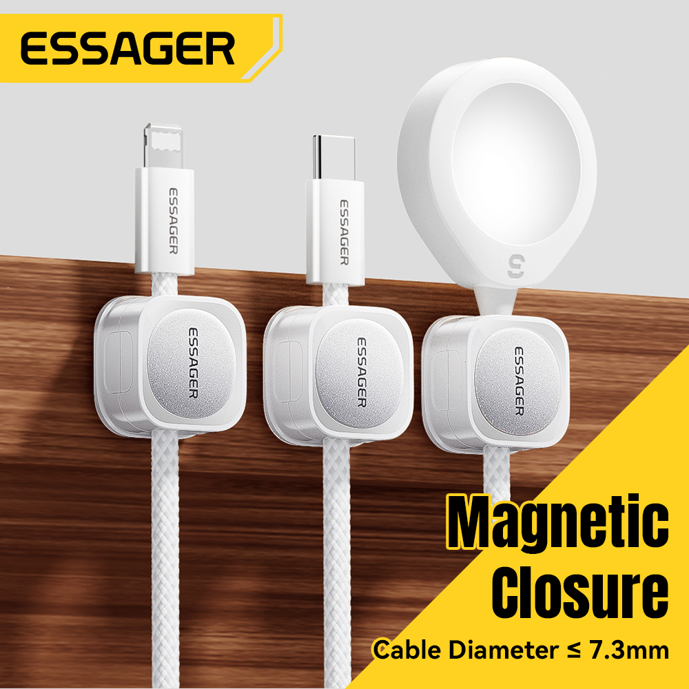 Cable Organizer Magnetic - Essager Cable Organize 3/6 PCS Magnetic