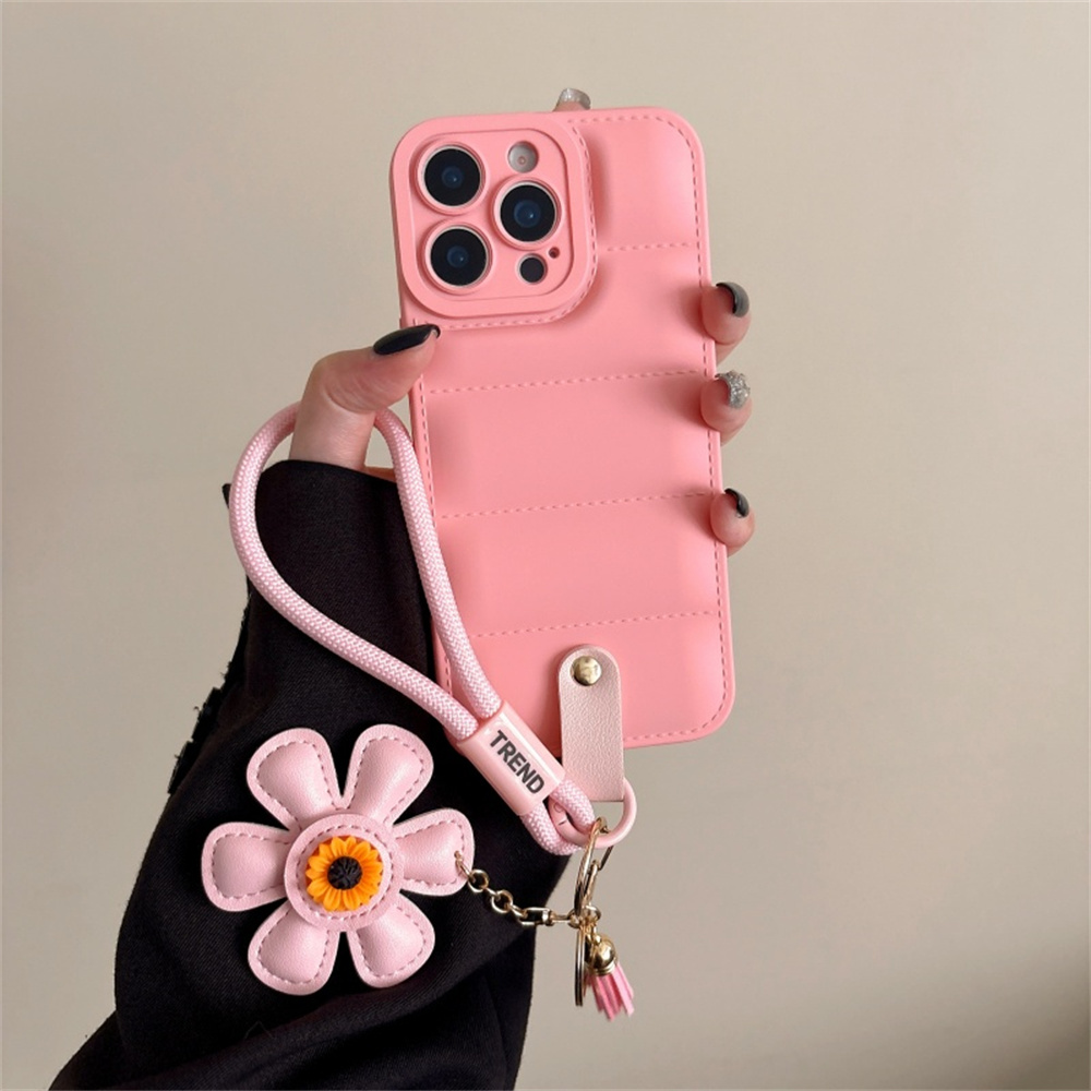 Lanyard Phone Strap - Fashion Down Jacket Lanyard Phone Case