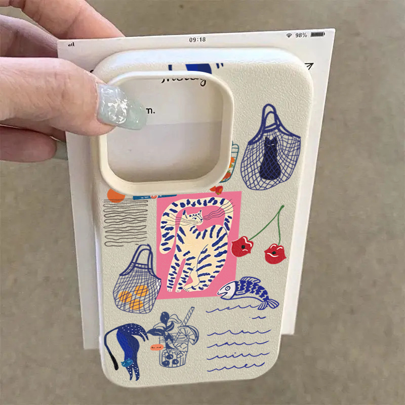 Cute Cherry Cat Print Phone Ca - огляд і ціна Xo Phone Accessories