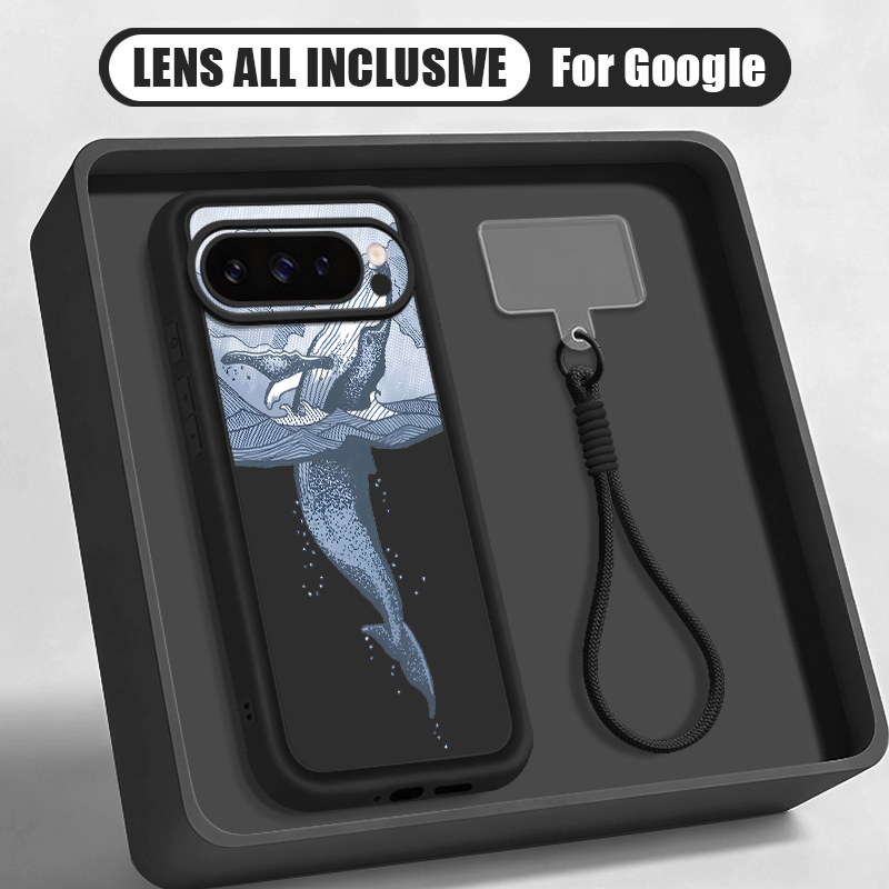 Humpback Whale Print Wrist Str - огляд і ціна Lanyard Phone Strap