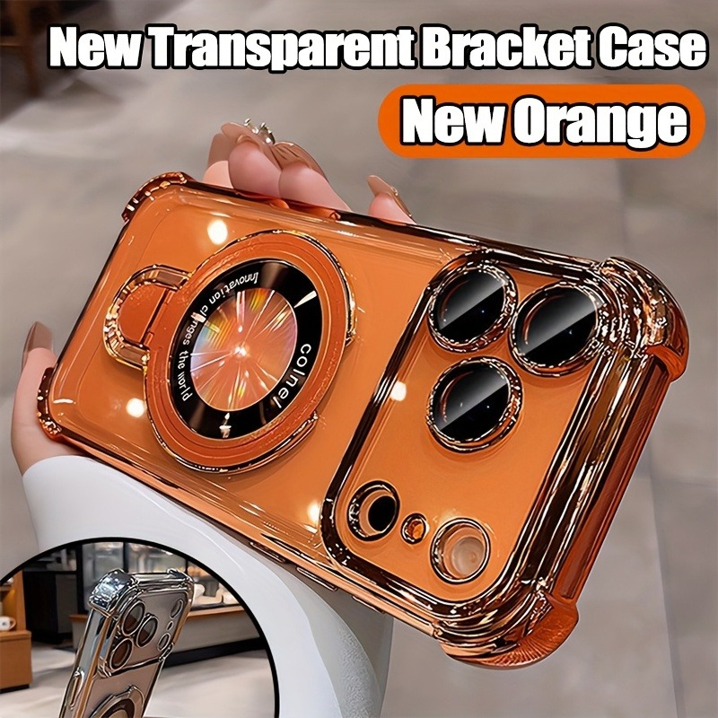 Luxury Clear  Plating Phone Ca - огляд і ціна Phone Accessories Ring Holder