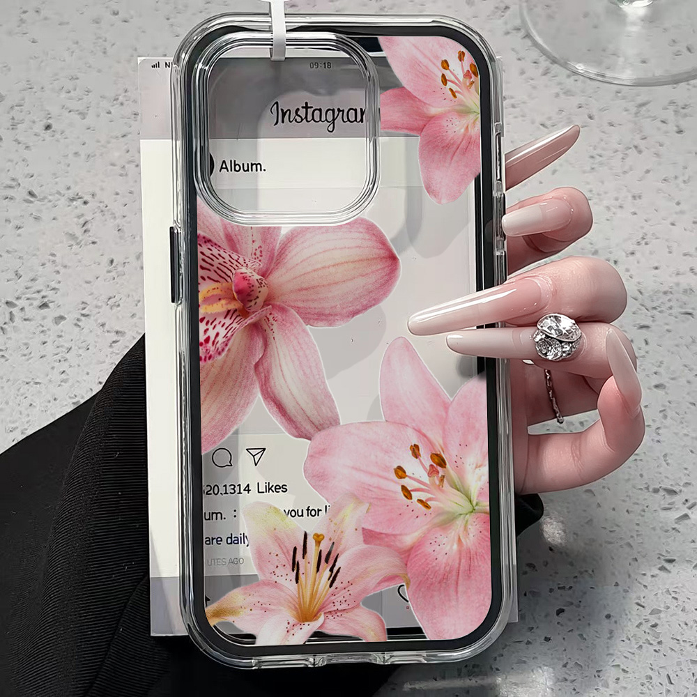 Pink Lily Flower Clear Phone C - огляд і ціна Xo Phone Accessories