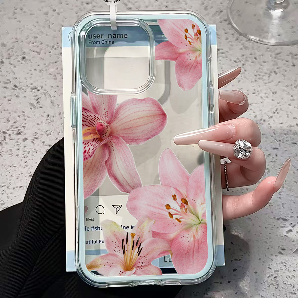 Pink Lily Flower Clear Phone C - огляд і ціна Xo Phone Accessories