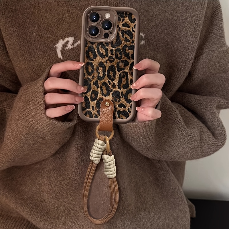 Wrist Strap Leopard Print  Pho - огляд і ціна Lanyard Phone Strap