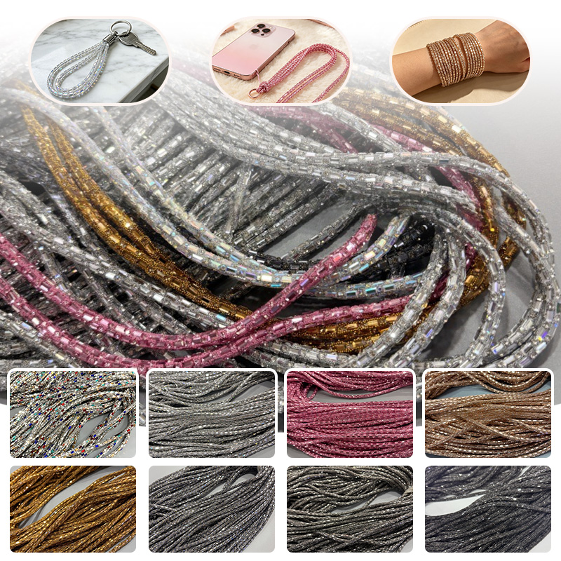 Glass Tube Rhinestone Rope Cot - огляд і ціна Youtube Phone Accessories