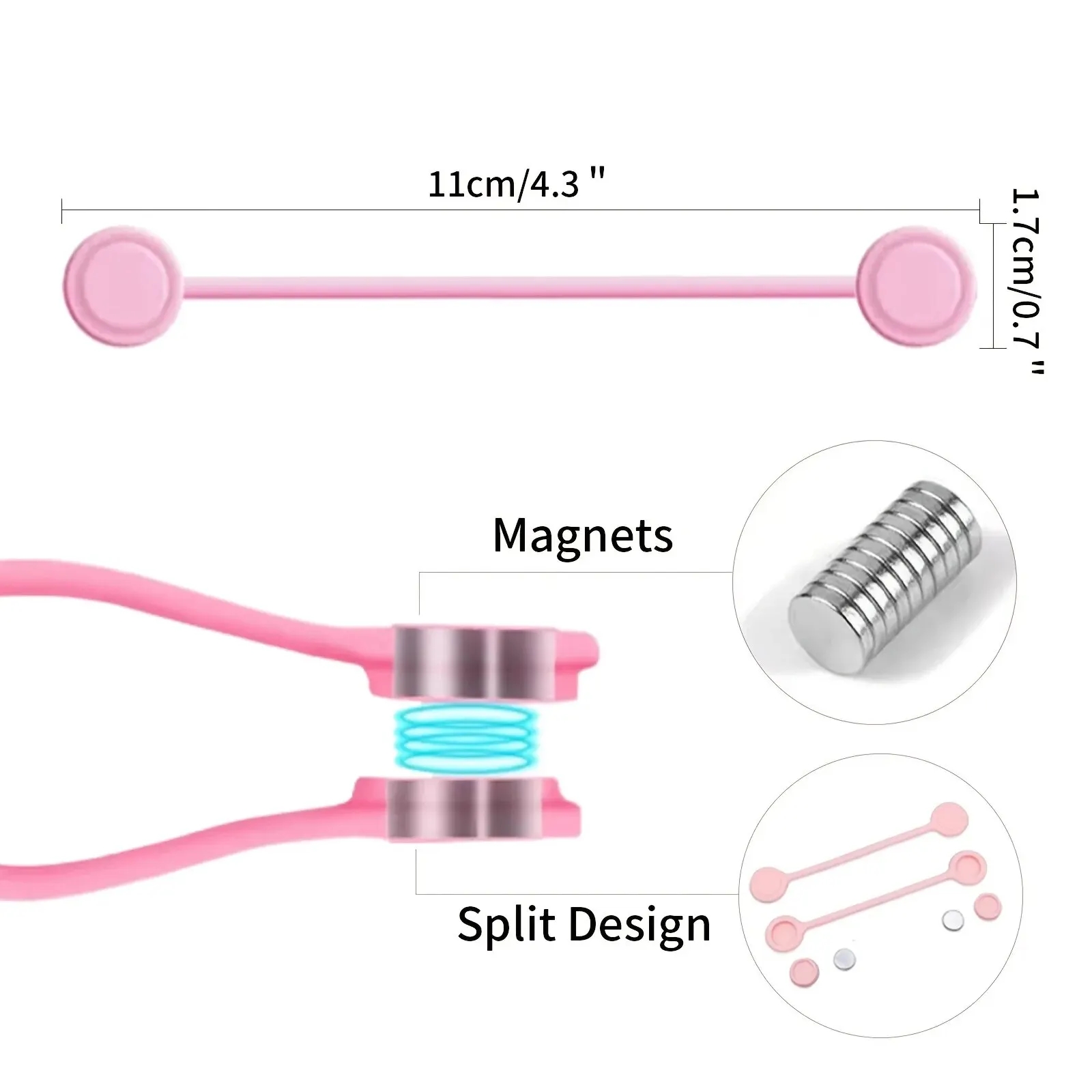 Magnetic Silicone Cable Ties,  - огляд і ціна Cable Organizer Magnetic