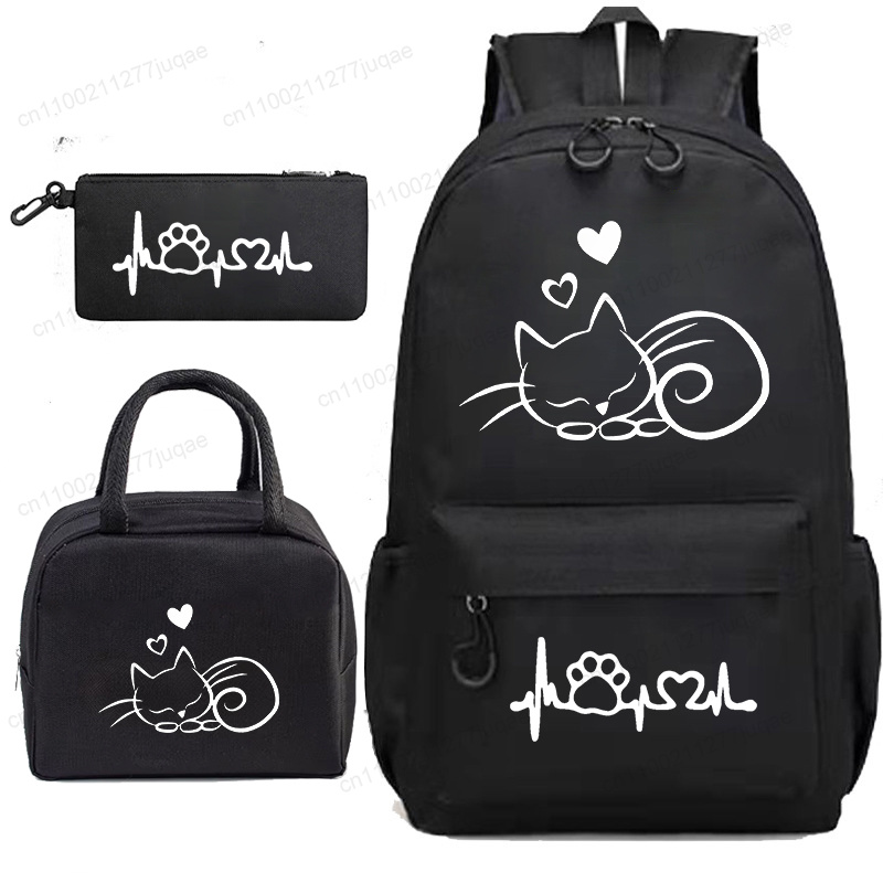 Chibi Anime Cat 3Pcs Backpack  - огляд і ціна Phone Accessories Wholesale In China