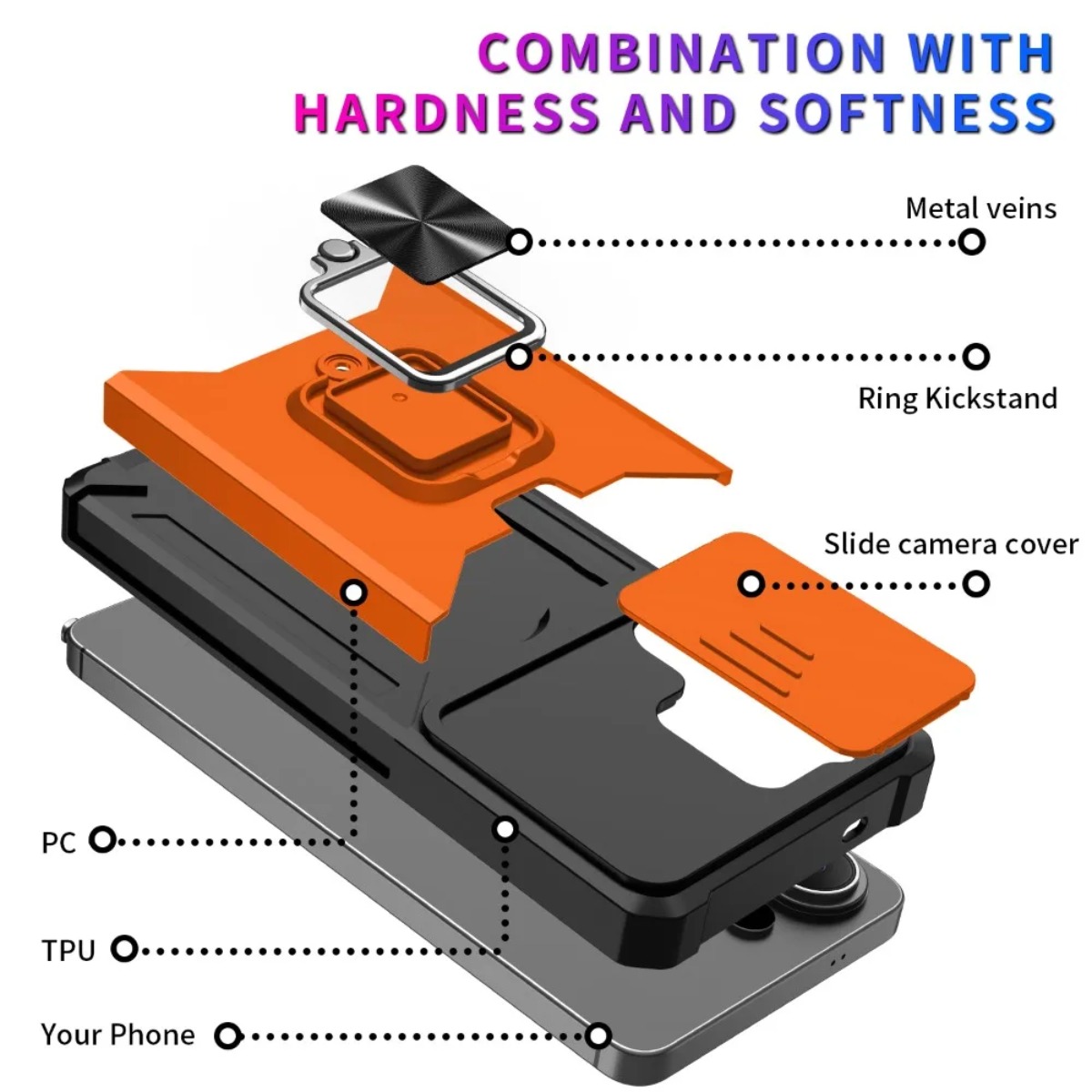 Card Slot Ring Holder Phone Ca - огляд і ціна Phone Accessories Ring Holder