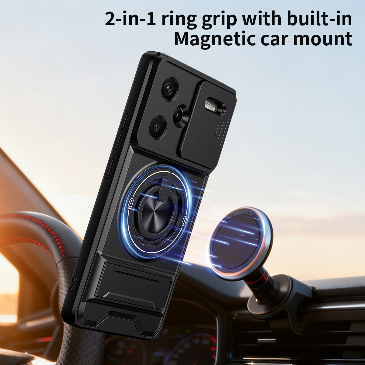 Lens Slide Camera Phone Case f - огляд і ціна Phone Accessories Ring Holder